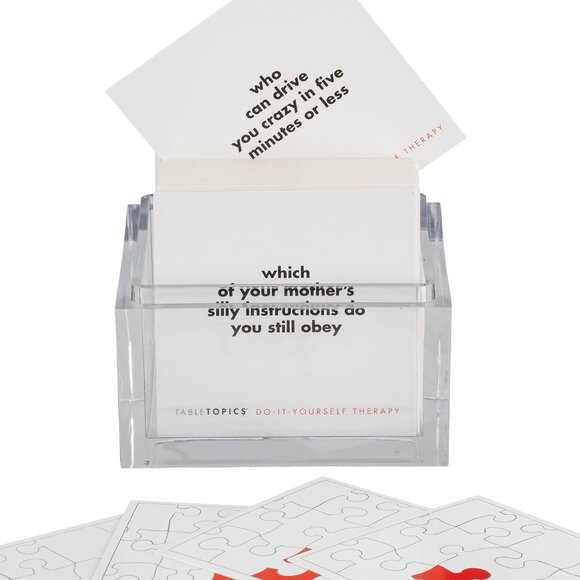 TableTopics Do-It-Yourself Therapy Question Card Game - Picture 3 of 4